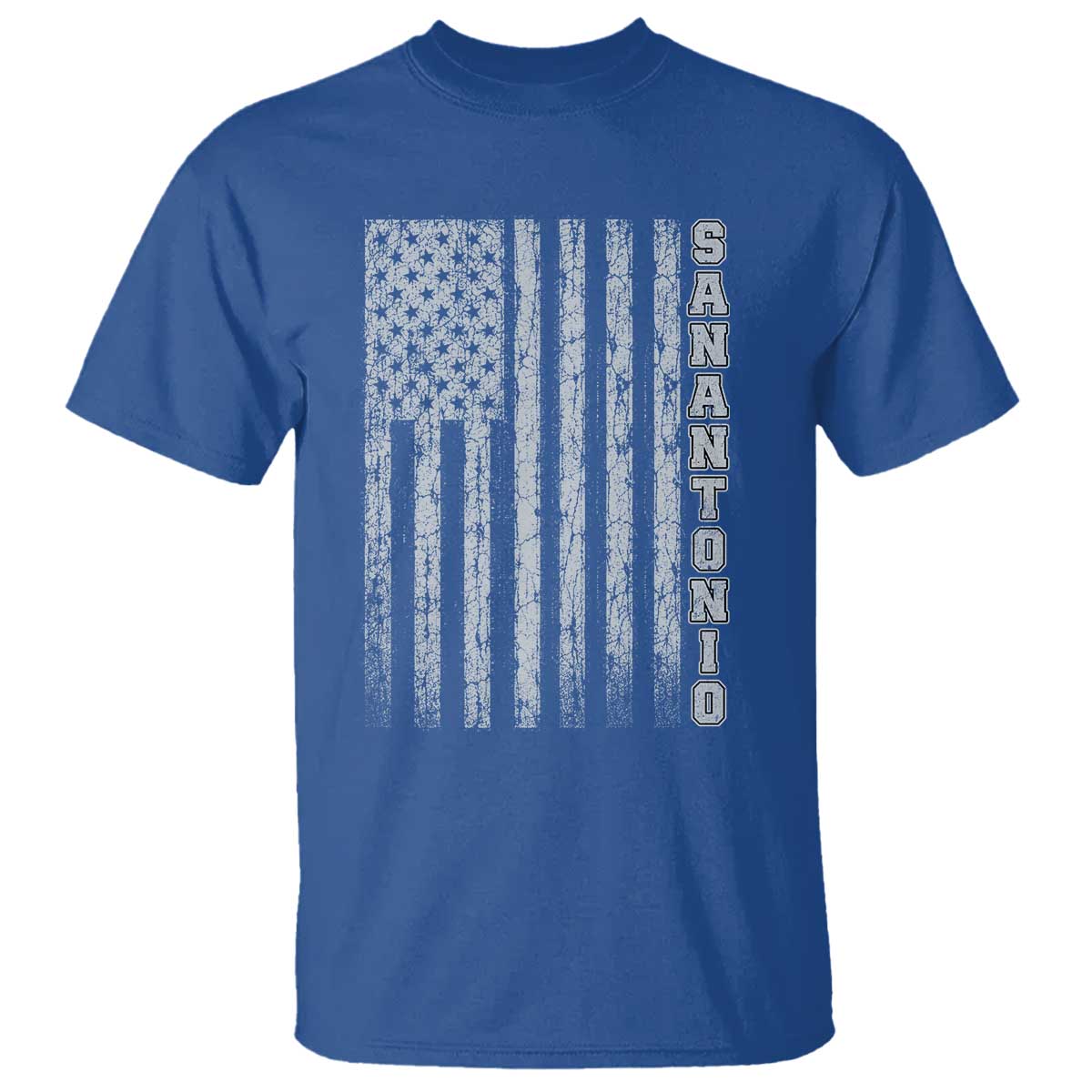 San Antonio Texas State Pride Vintage American Flag T Shirt