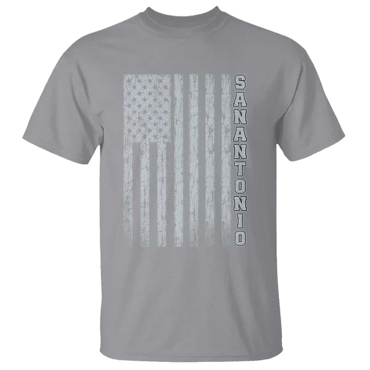 San Antonio Texas State Pride Vintage American Flag T Shirt