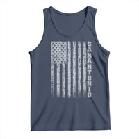 San Antonio Texas State Pride Vintage American Flag Tank Top