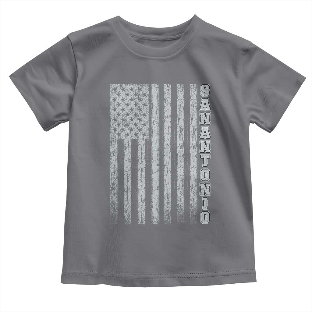 San Antonio Texas State Pride Vintage American Flag Toddler T Shirt