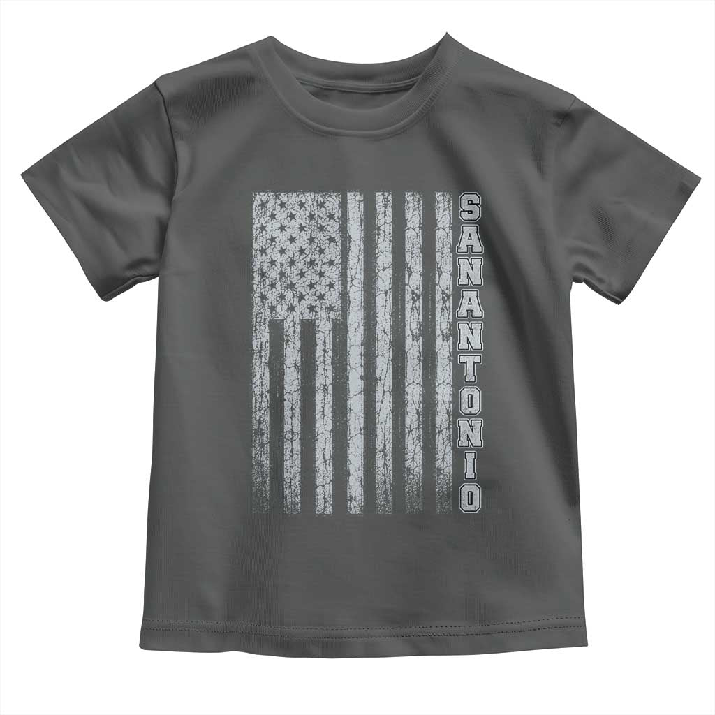 San Antonio Texas State Pride Vintage American Flag Toddler T Shirt