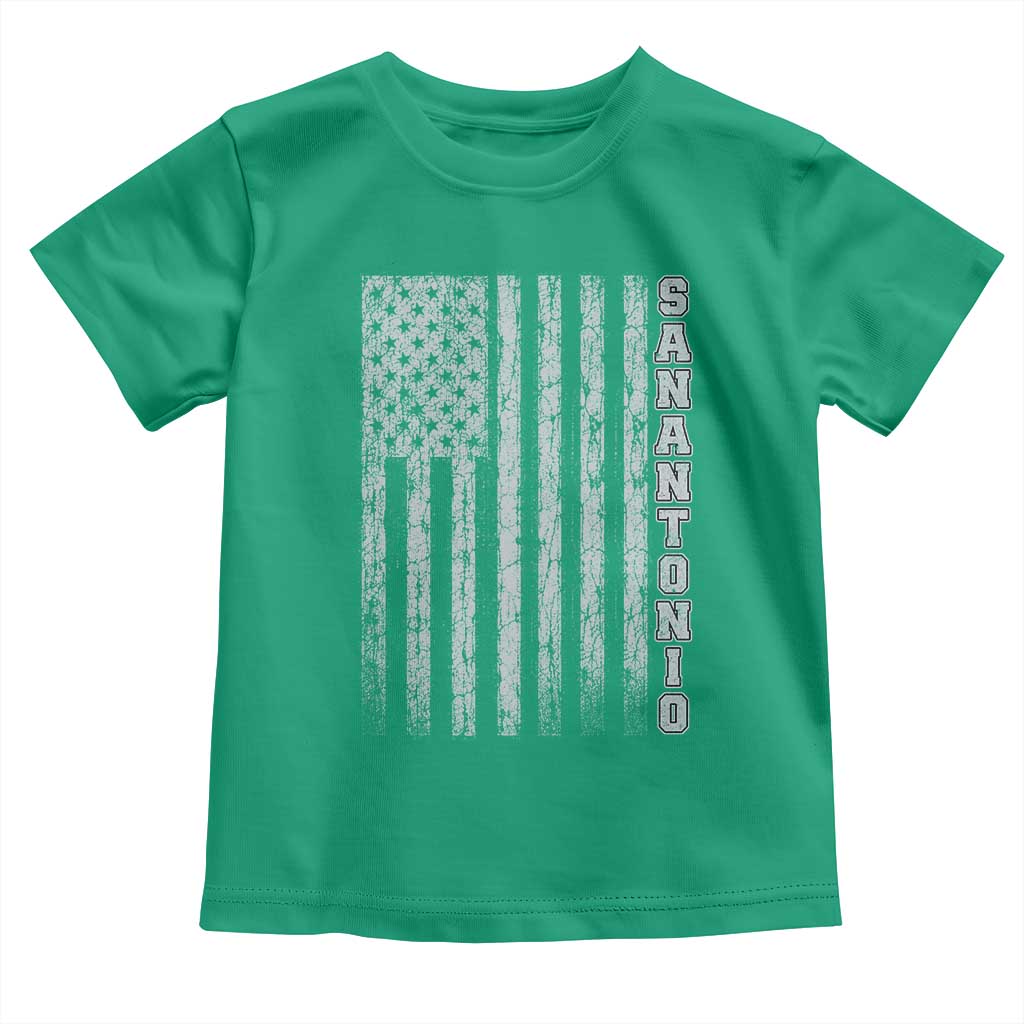 San Antonio Texas State Pride Vintage American Flag Toddler T Shirt