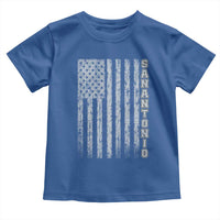 San Antonio Texas State Pride Vintage American Flag Toddler T Shirt