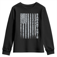 San Antonio Texas State Pride Vintage American Flag Youth Sweatshirt