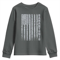 San Antonio Texas State Pride Vintage American Flag Youth Sweatshirt