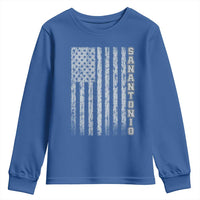 San Antonio Texas State Pride Vintage American Flag Youth Sweatshirt