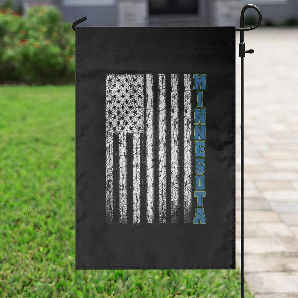 Minnesota MN State Pride Vintage American Flag Garden Flag