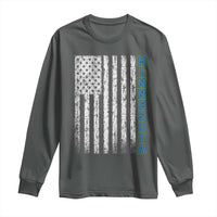 Minnesota MN State Pride Vintage American Flag Long Sleeve Shirt