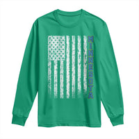 Minnesota MN State Pride Vintage American Flag Long Sleeve Shirt