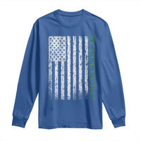 Minnesota MN State Pride Vintage American Flag Long Sleeve Shirt