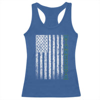 Minnesota MN State Pride Vintage American Flag Racerback Tank Top
