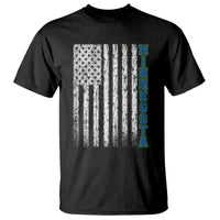 Minnesota MN State Pride Vintage American Flag T Shirt