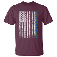 Minnesota MN State Pride Vintage American Flag T Shirt