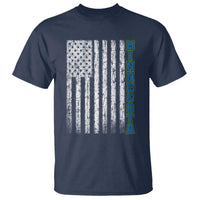 Minnesota MN State Pride Vintage American Flag T Shirt