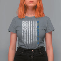 Minnesota MN State Pride Vintage American Flag T Shirt For Women