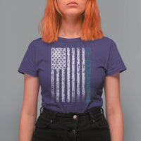 Minnesota MN State Pride Vintage American Flag T Shirt For Women