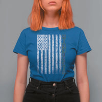 Minnesota MN State Pride Vintage American Flag T Shirt For Women