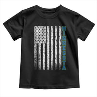 Minnesota MN State Pride Vintage American Flag Toddler T Shirt