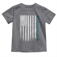 Minnesota MN State Pride Vintage American Flag Toddler T Shirt