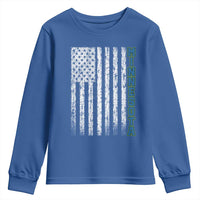 Minnesota MN State Pride Vintage American Flag Youth Sweatshirt