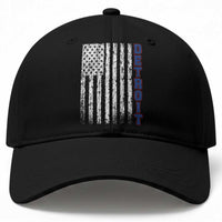 Detroit Michigan State Pride Vintage American Flag Baseball Cap