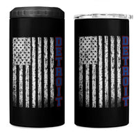 Detroit Michigan State Pride Vintage American Flag 4 in 1 Can Cooler Tumbler