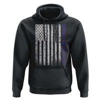 Detroit Michigan State Pride Vintage American Flag Hoodie