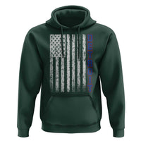 Detroit Michigan State Pride Vintage American Flag Hoodie