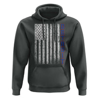 Detroit Michigan State Pride Vintage American Flag Hoodie