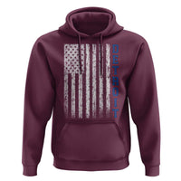 Detroit Michigan State Pride Vintage American Flag Hoodie