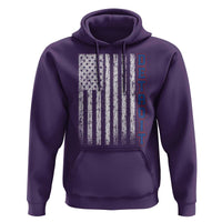 Detroit Michigan State Pride Vintage American Flag Hoodie