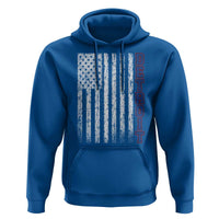 Detroit Michigan State Pride Vintage American Flag Hoodie