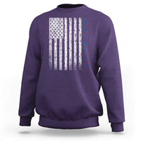 Detroit Michigan State Pride Vintage American Flag Sweatshirt