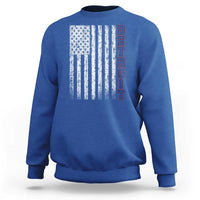 Detroit Michigan State Pride Vintage American Flag Sweatshirt