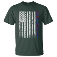 Detroit Michigan State Pride Vintage American Flag T Shirt