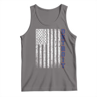 Detroit Michigan State Pride Vintage American Flag Tank Top