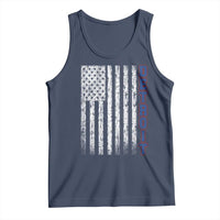 Detroit Michigan State Pride Vintage American Flag Tank Top