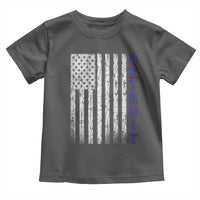 Detroit Michigan State Pride Vintage American Flag Toddler T Shirt