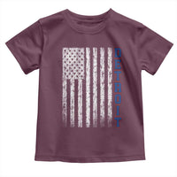 Detroit Michigan State Pride Vintage American Flag Toddler T Shirt