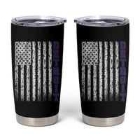 Detroit Michigan State Pride Vintage American Flag Tumbler Cup