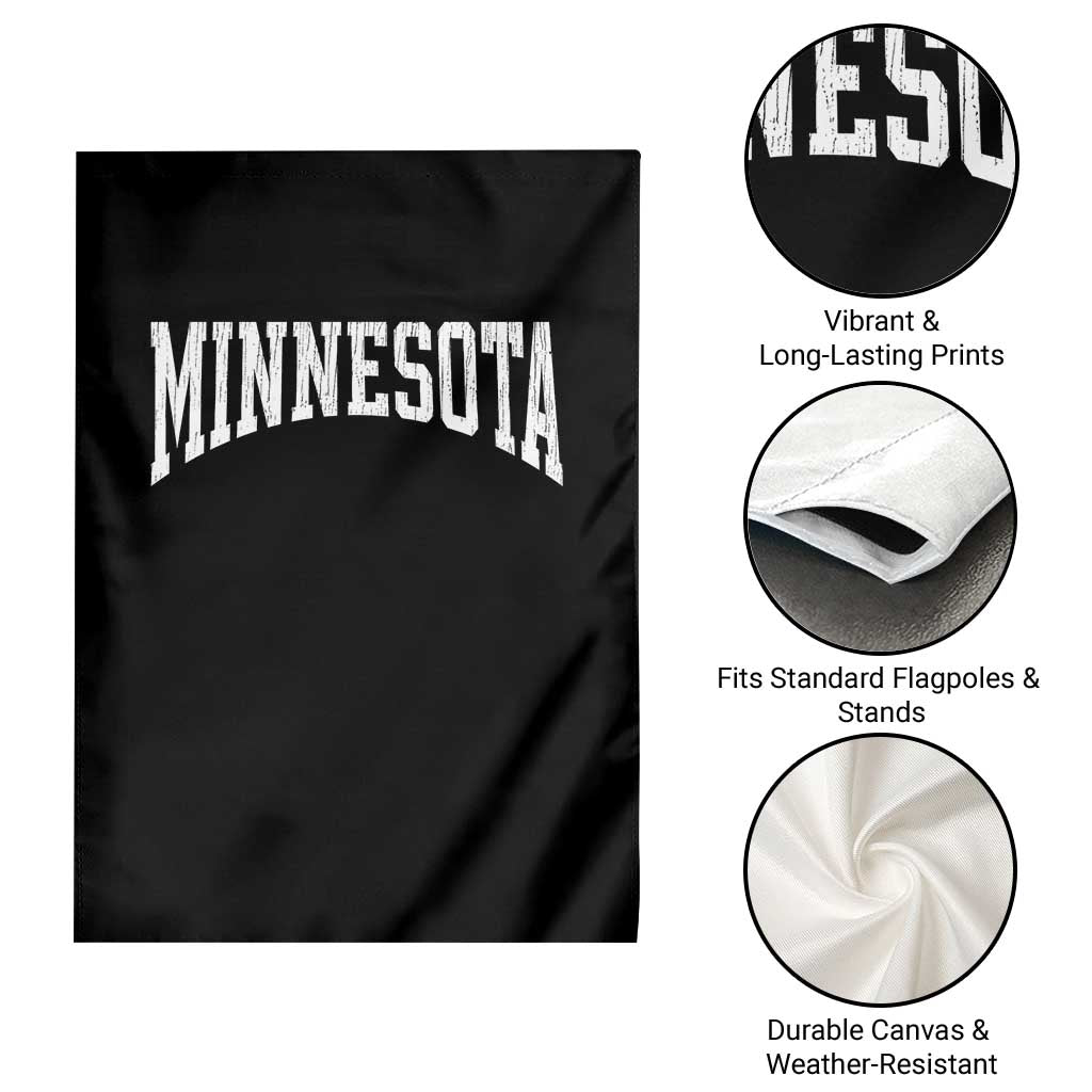 Minnesota MN State Throwback Design Vintage Garden Flag
