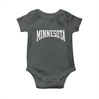 Minnesota MN State Throwback Design Vintage Baby Onesie