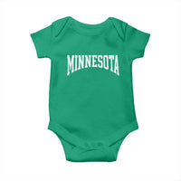 Minnesota MN State Throwback Design Vintage Baby Onesie
