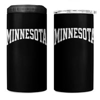 Minnesota MN State Throwback Design Vintage 4 in 1 Can Cooler Tumbler