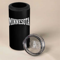 Minnesota MN State Throwback Design Vintage 4 in 1 Can Cooler Tumbler