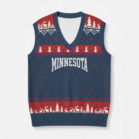 Minnesota MN State Throwback Design Vintage V-Neck Knit Sweater Vest