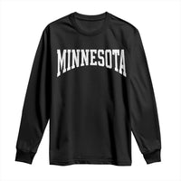 Minnesota MN State Throwback Design Vintage Long Sleeve Shirt