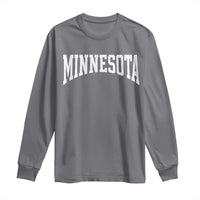 Minnesota MN State Throwback Design Vintage Long Sleeve Shirt