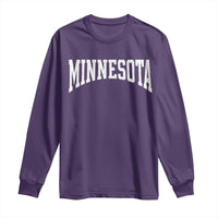 Minnesota MN State Throwback Design Vintage Long Sleeve Shirt