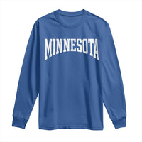 Minnesota MN State Throwback Design Vintage Long Sleeve Shirt